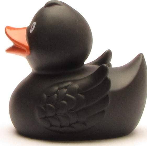 Merle rubber duck (black) - rubber duck