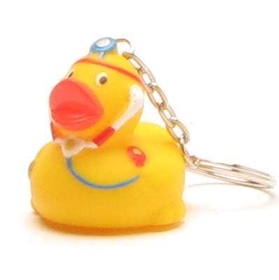 Rubber duck doctor - keychain