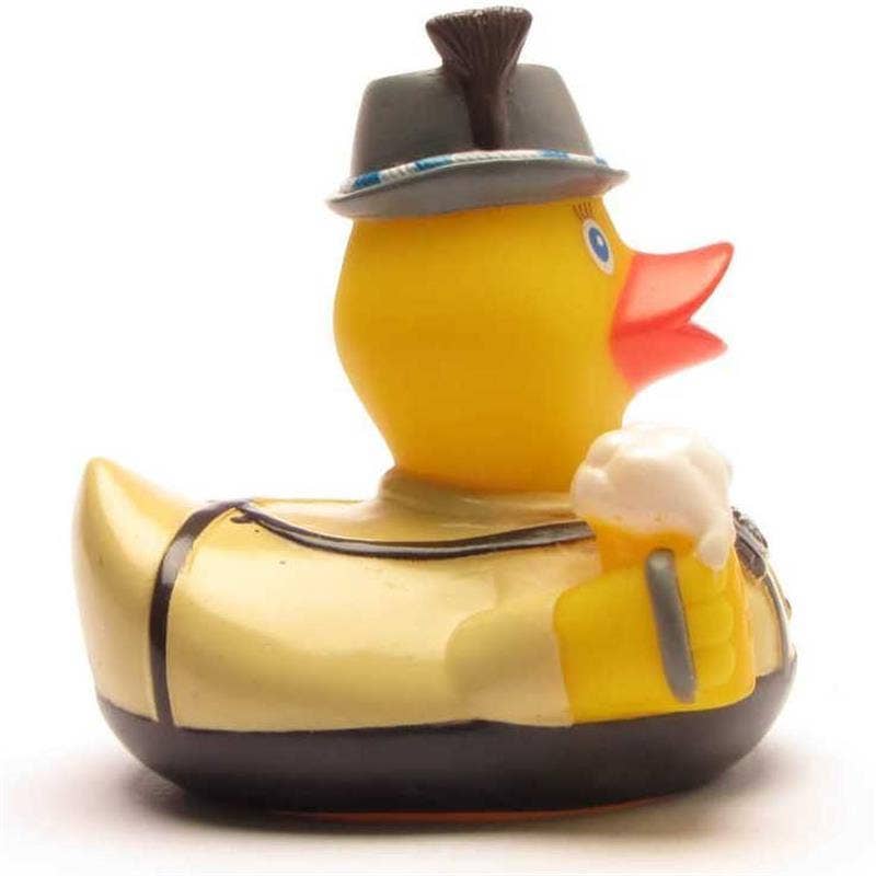 Bayer rubber duck with pretzel - rubber duck