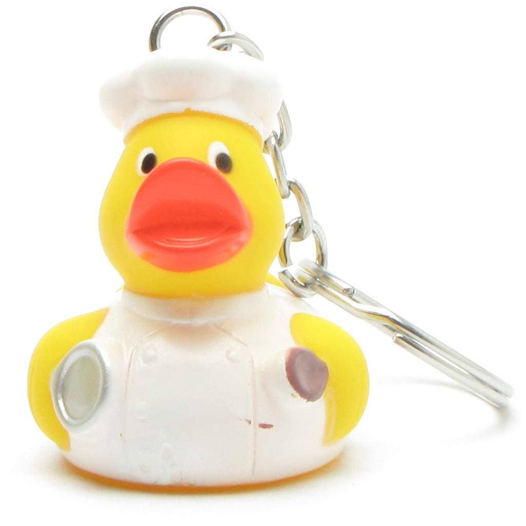 Rubber duck chef - keychain