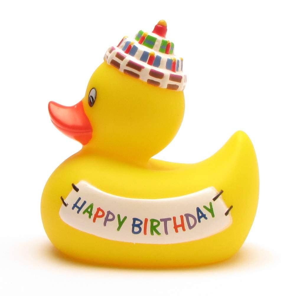 Happy Birthday rubber duck