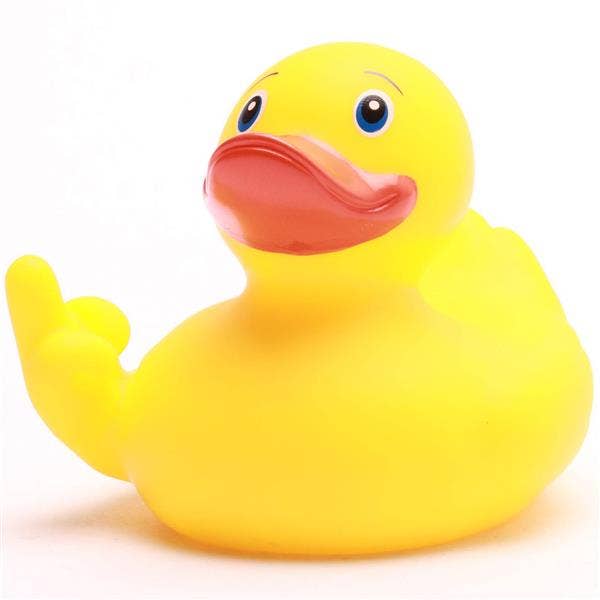 Duck You Rubber Duck - Middle Finger Rubber Duck
