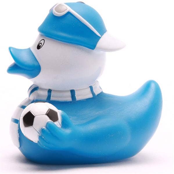 Soccer fan - blue - rubber duck