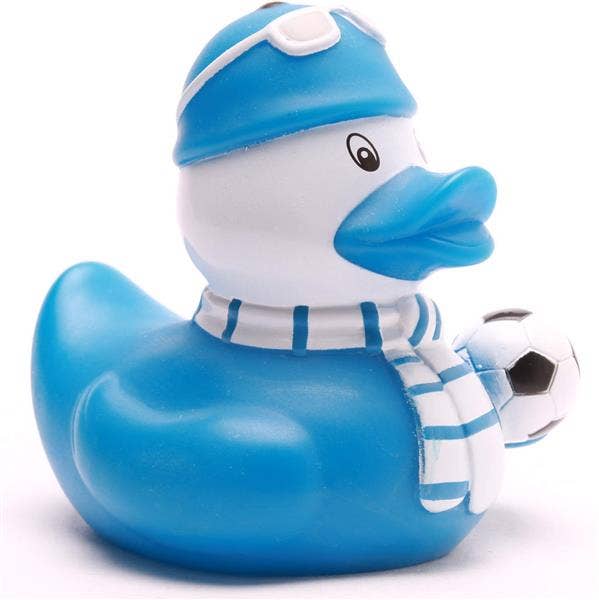 Soccer fan - blue - rubber duck