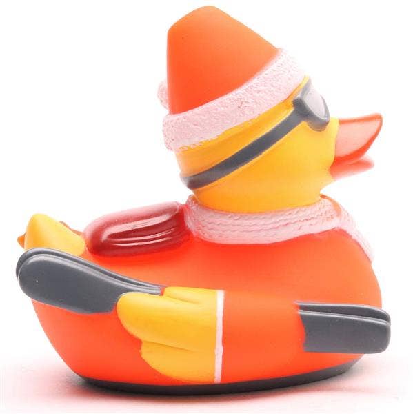 Skier bath duck - orange