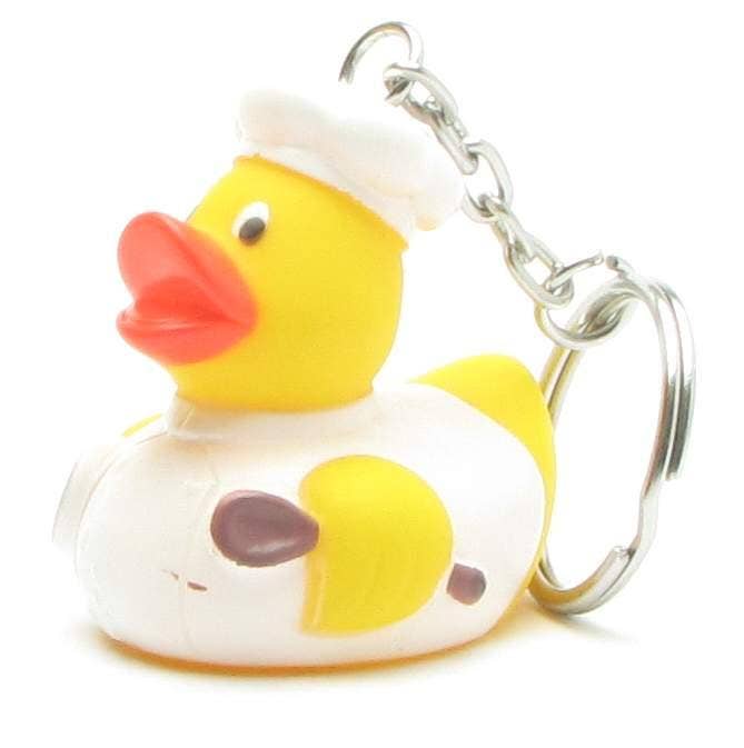 Rubber duck chef - keychain