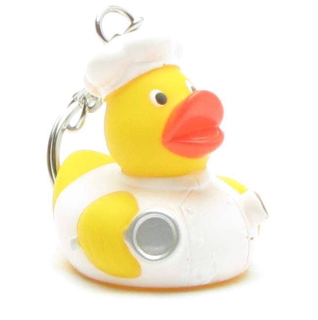 Rubber duck chef - keychain