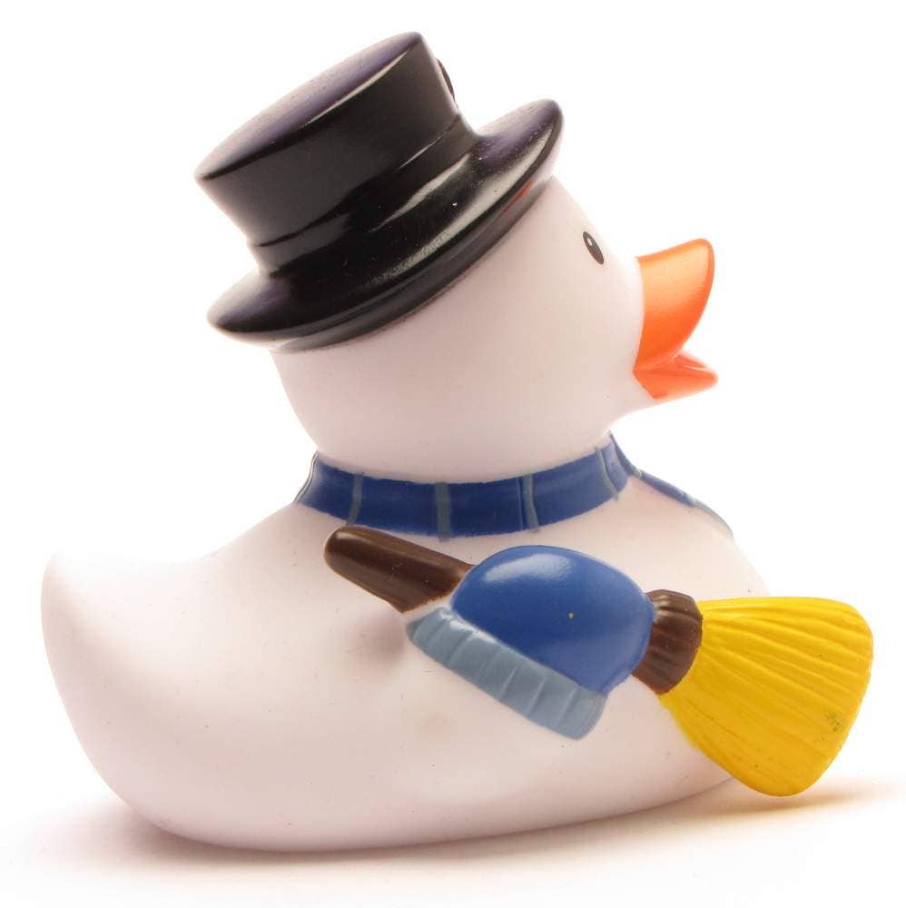 Rubber duck snowman - rubber duck