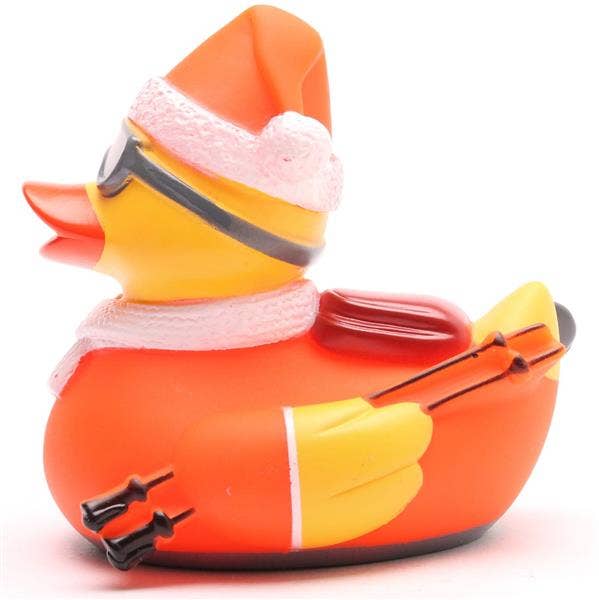 Skier bath duck - orange
