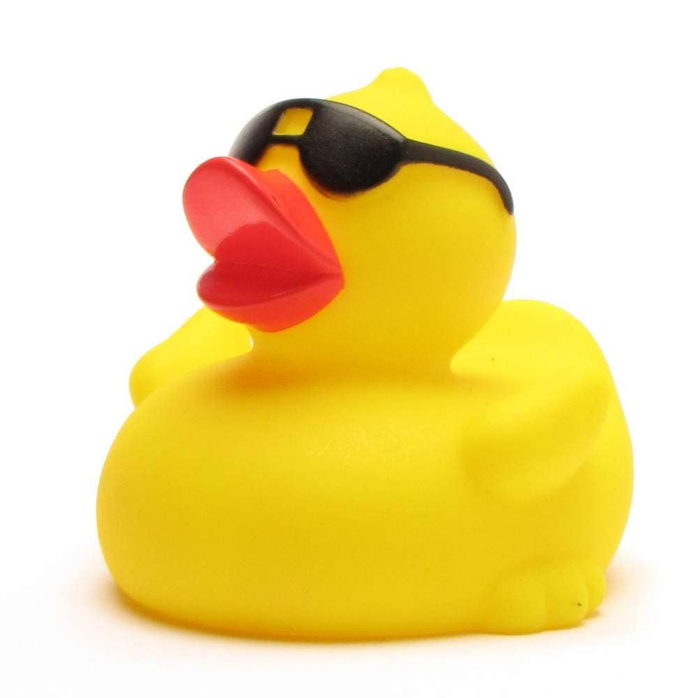 Rubber duck with sunglasses - rubber duck