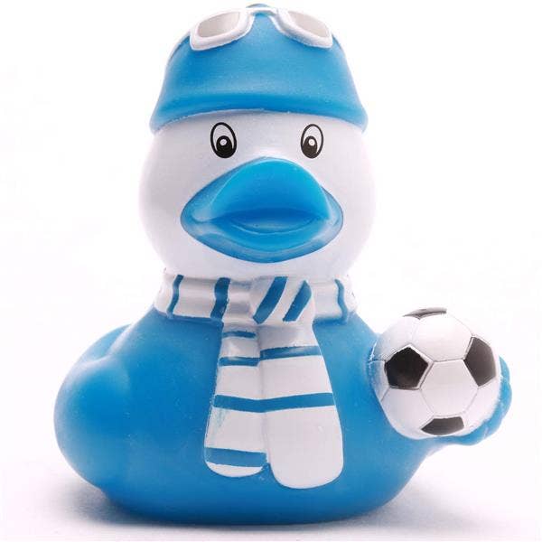 Soccer fan - blue - rubber duck